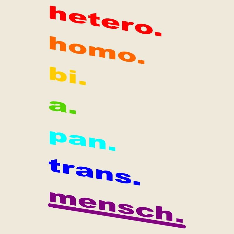 Regenbogen-Identität: Homo Bi Pan Trans