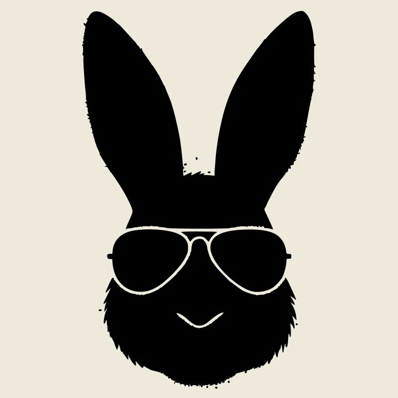 Rabbit Sunglasses Cool Outline