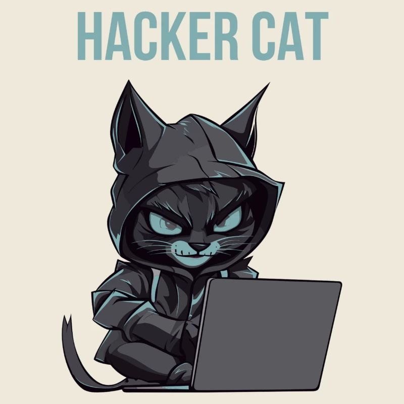 hacker cat hood