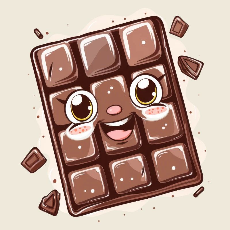 Schokoladen Comic Design