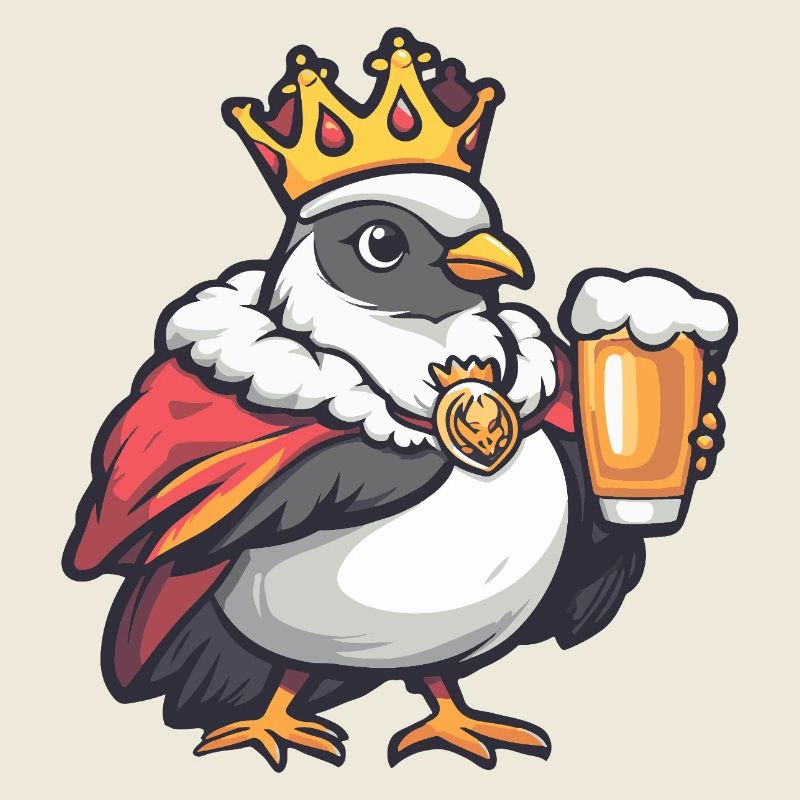 Pigeon Bird Beer Funny
