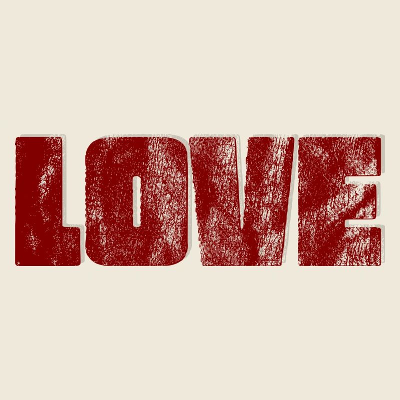 Distressed Love Typografie Design