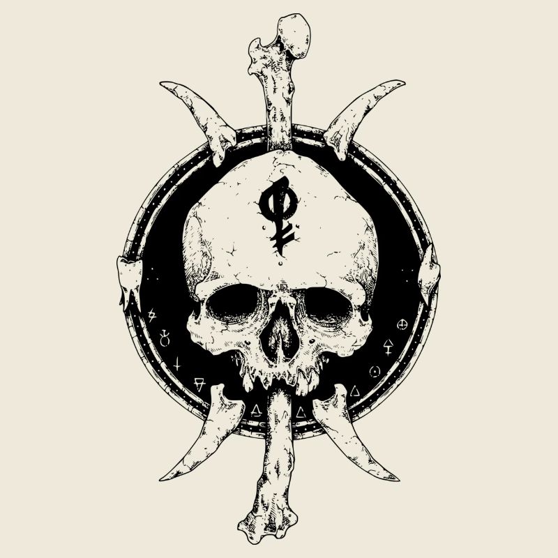 Totenkopf klassisch tattoo