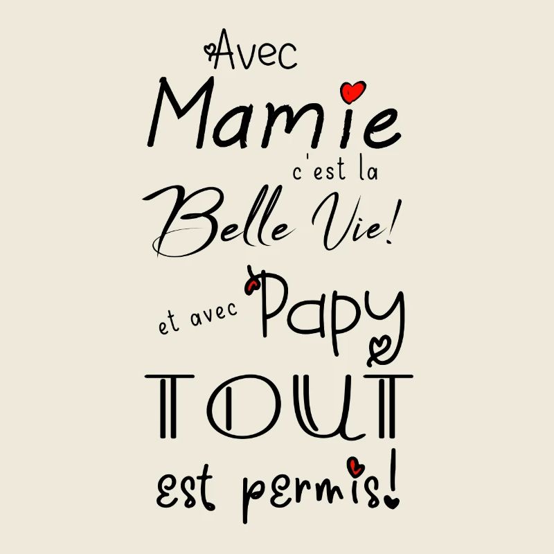 avec mamie... et avec papy...