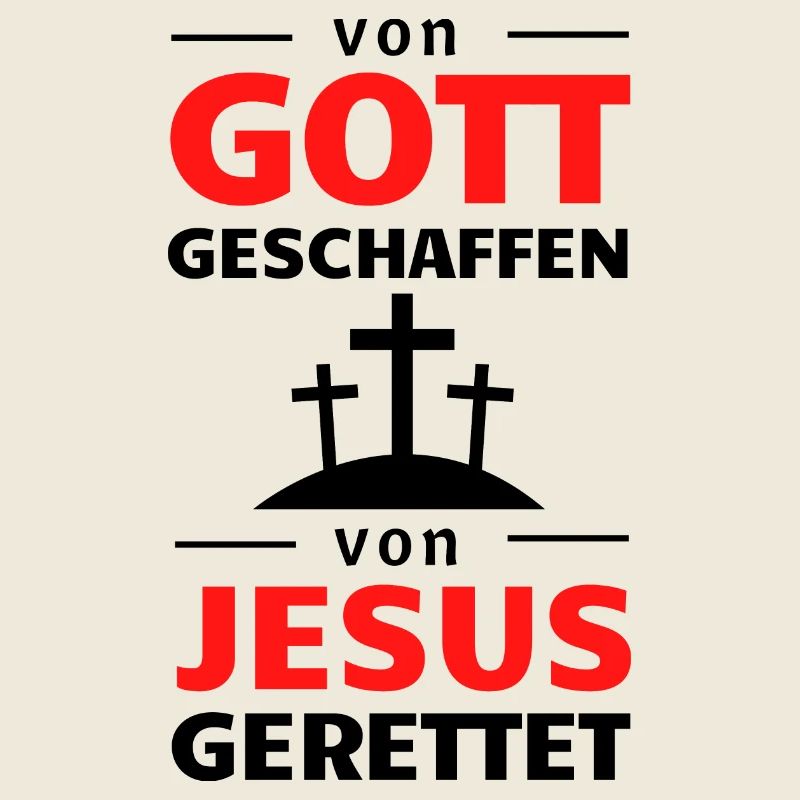 Gott Jesus Stark Rot Typografie