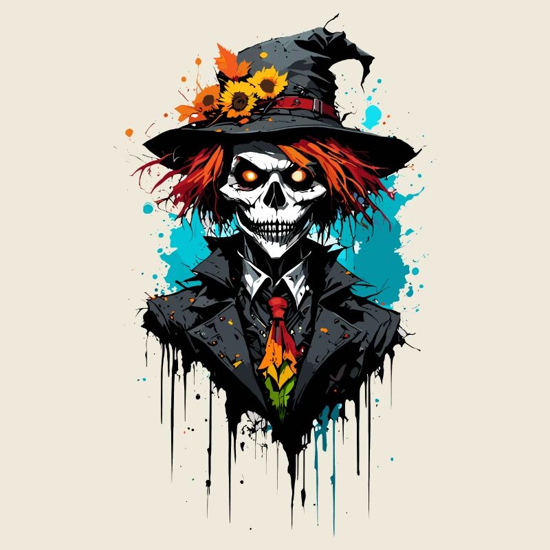 Vogelscheuche / Erntehelfer / Maisfeld / Feld