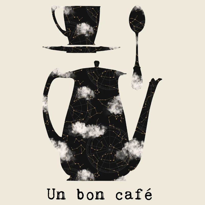 Ein guter Kaffee – Sterne und Wolken
