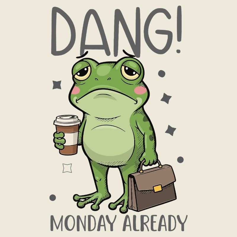 Frog tired on Monday