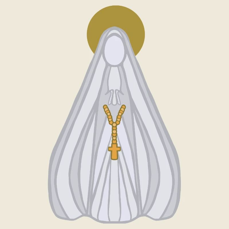 Virgin Mary Rosary Veil