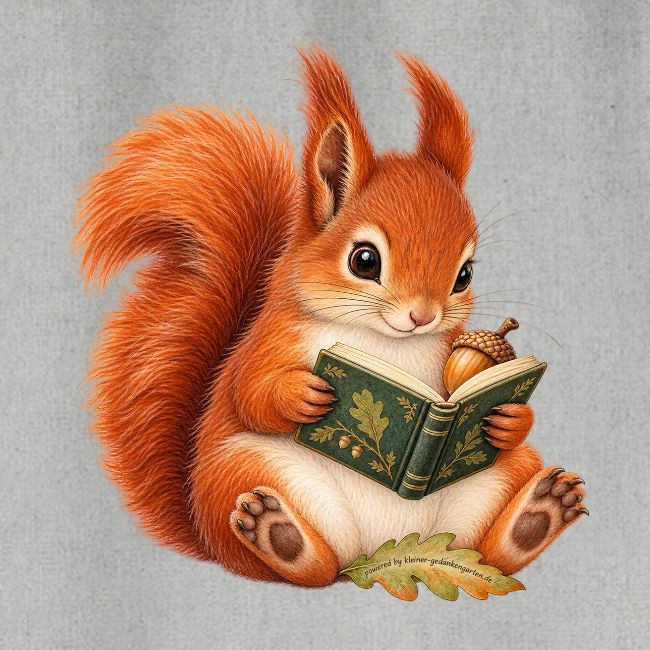 Eichhörnchen lies ein Buch – Ansicht 2