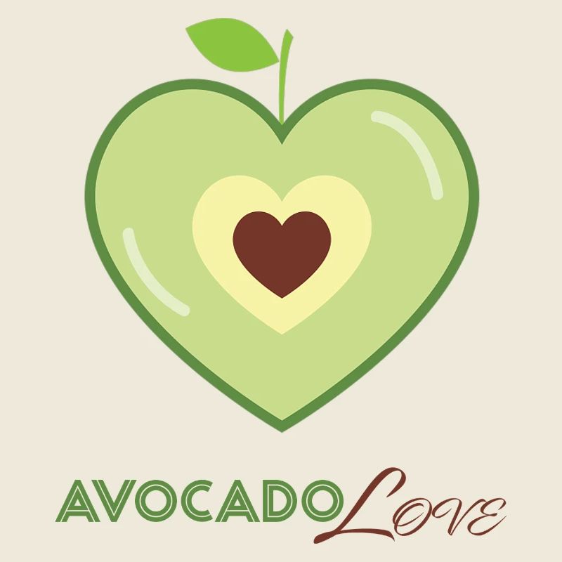 Avocado Heart Love