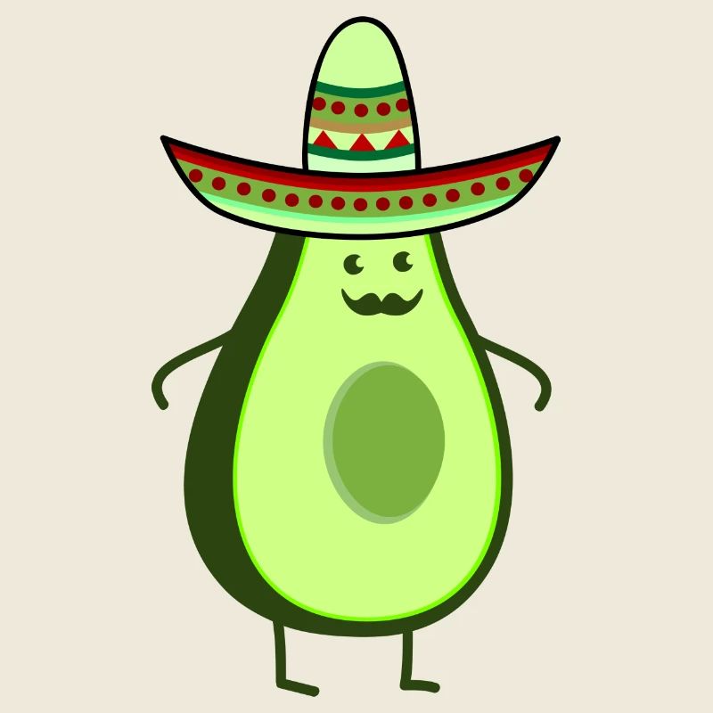 Lustige Mexiko Avocado