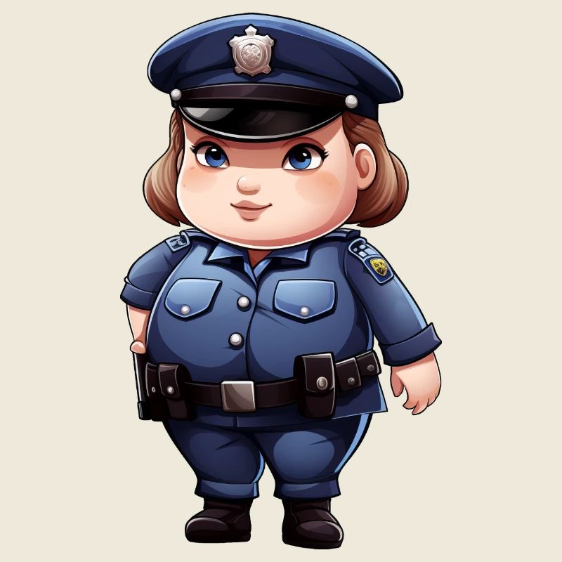 Fat policewoman