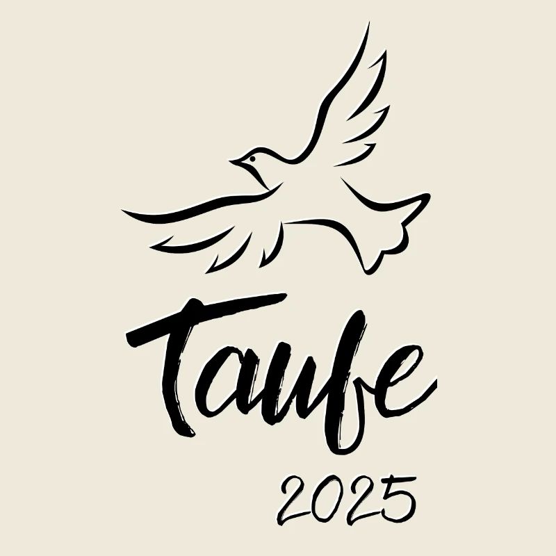 Taufe 2025 Taube abhebend Heiliger Geist