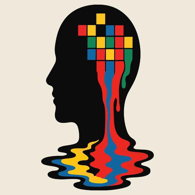 Vivid Mind Mosaik Silhouette