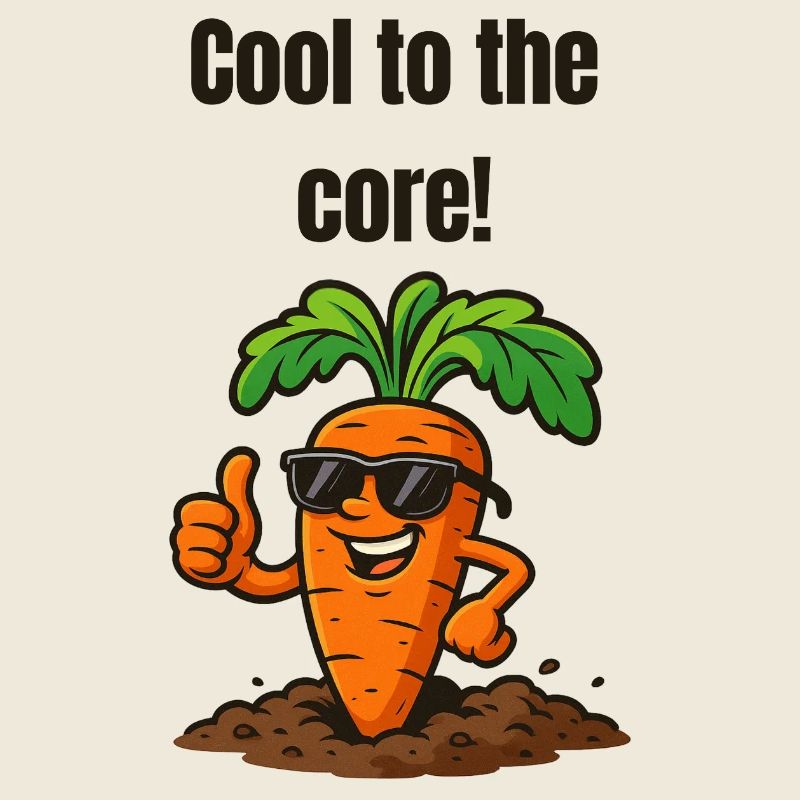 Kerncool Karotte mit Sonnenbrille