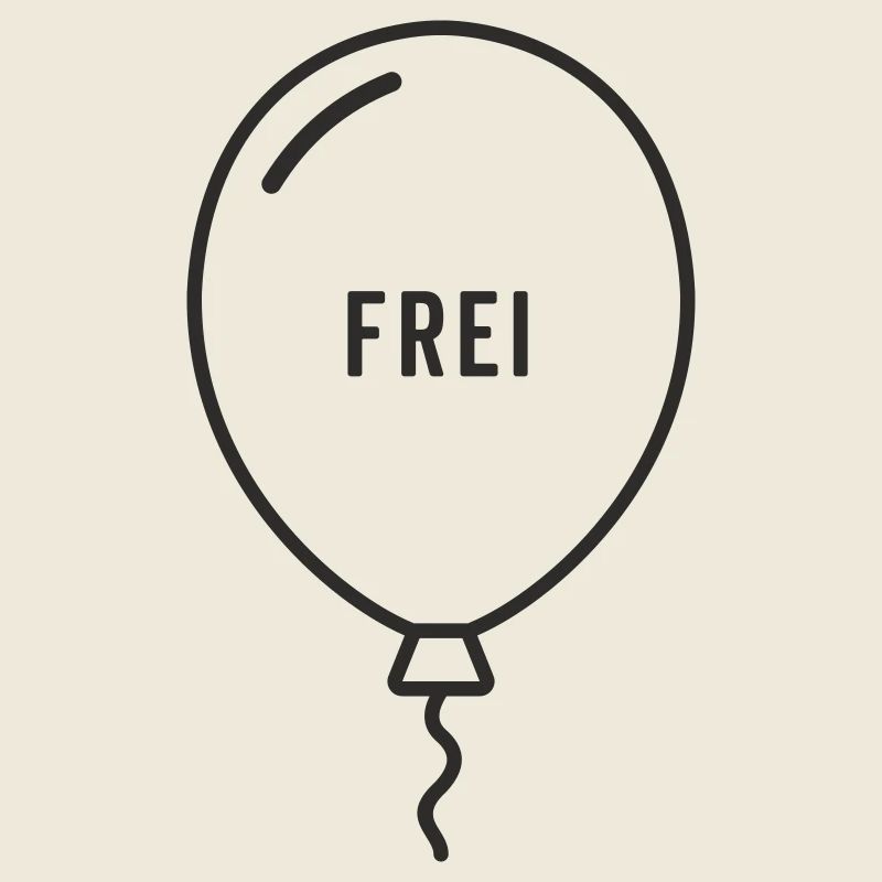 Frei – Luftballon Motiv mit Leichtigkeit