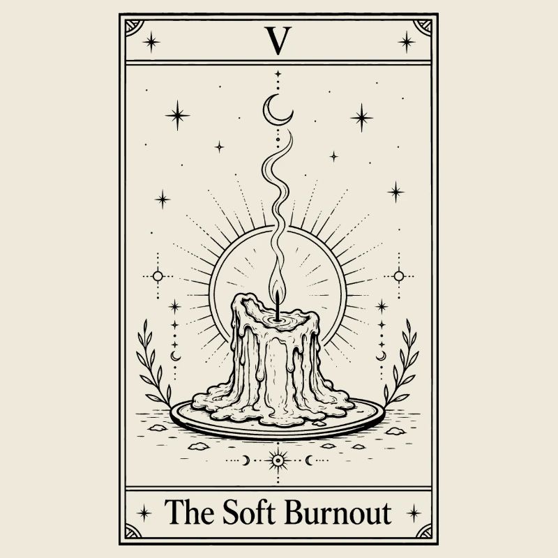 Gentle Burnout | Tarot Card