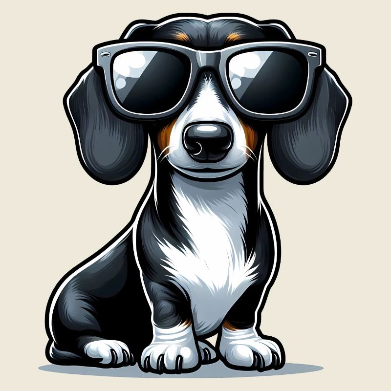 Chien teckel mignon