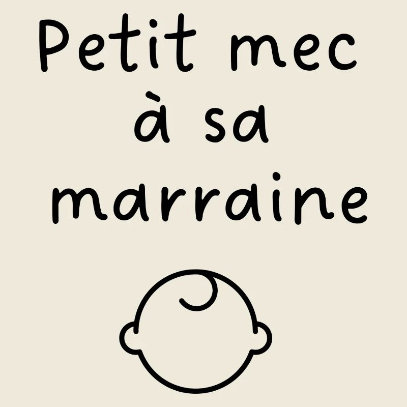 Petit mec à sa marraine