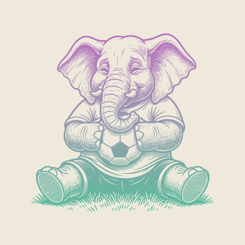 Fußball Elefant