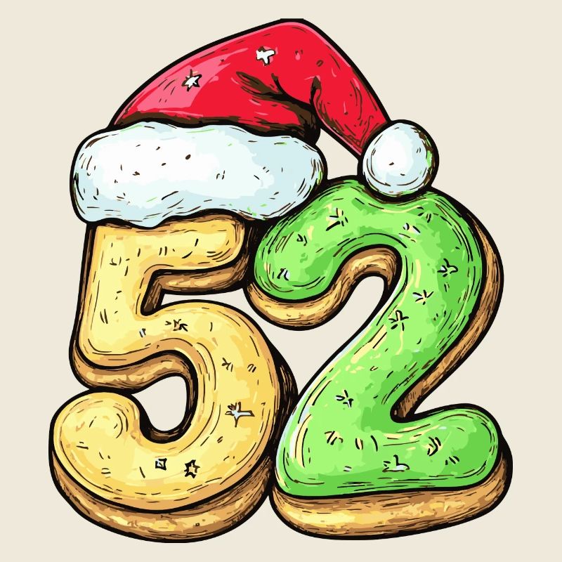 52 Zahl Weihnachten