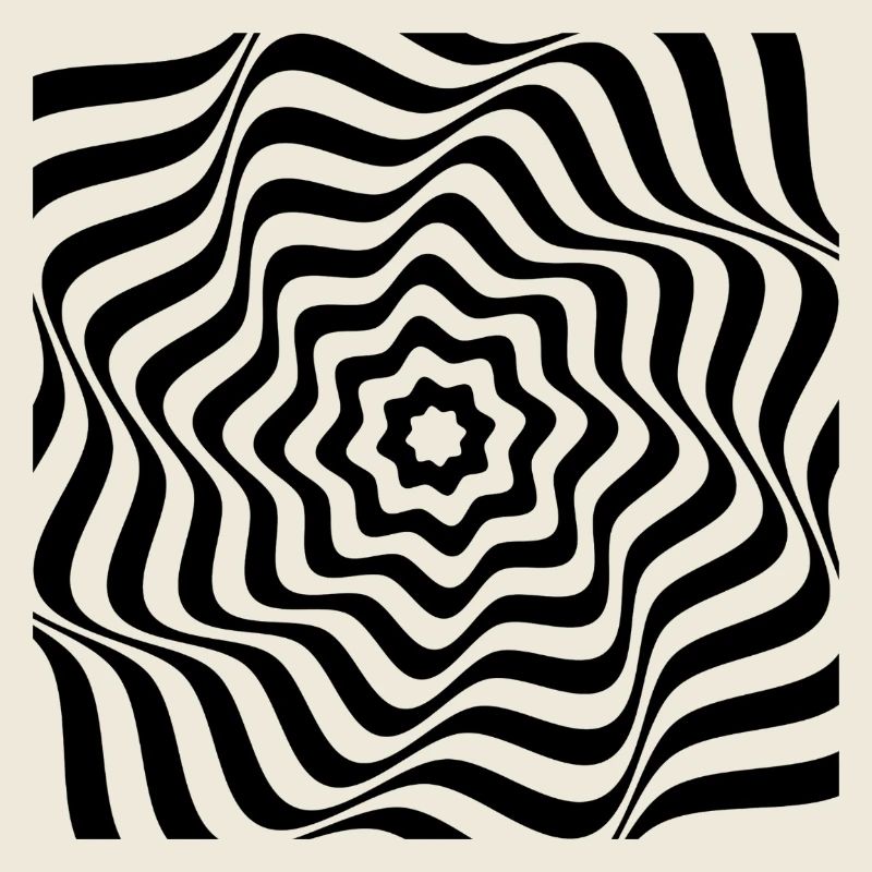 Hypnotic Black Spiral Pattern