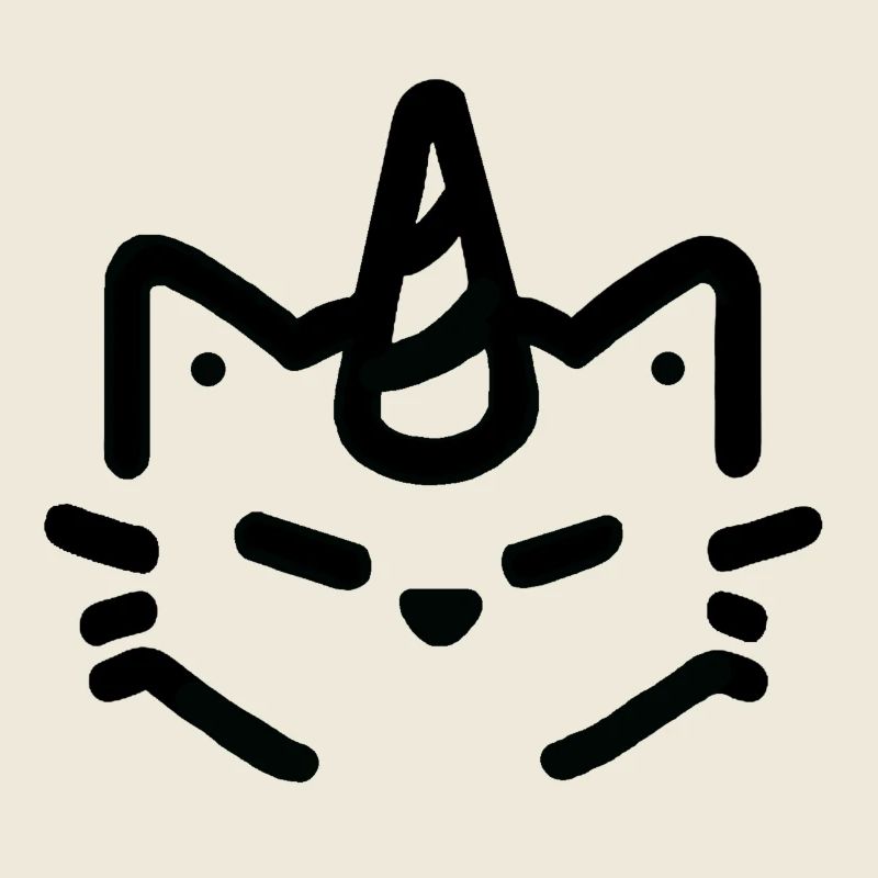 Einhorn-Katzenkopf