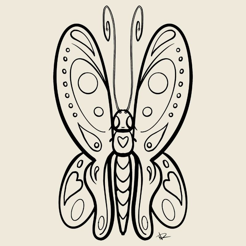 Coloring image butterfly