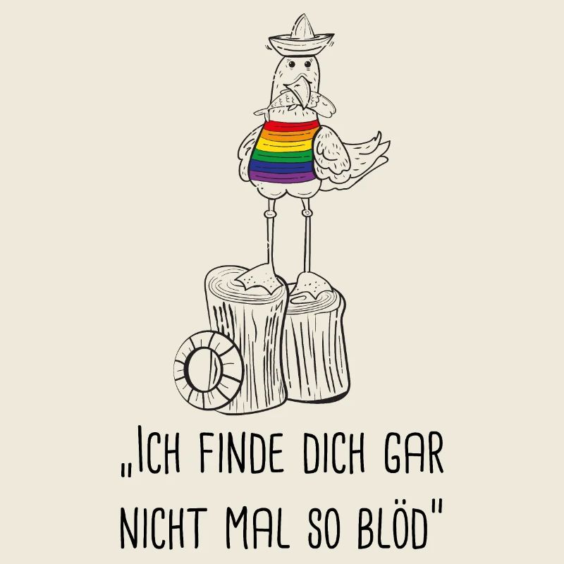 Möwe "Ich find dich gar nicht mal so blöd"