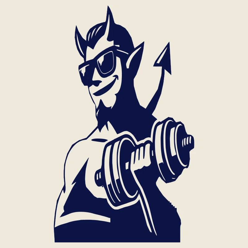 Teufelchen mit Hantel