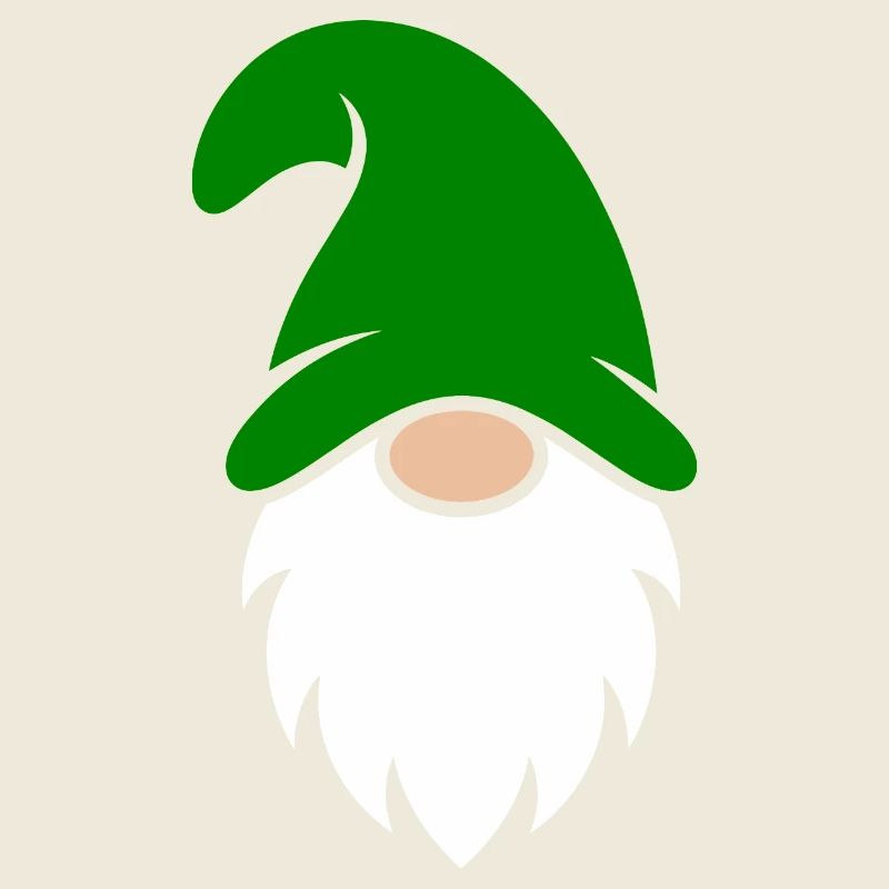 Nain de jardin en chapeau vert