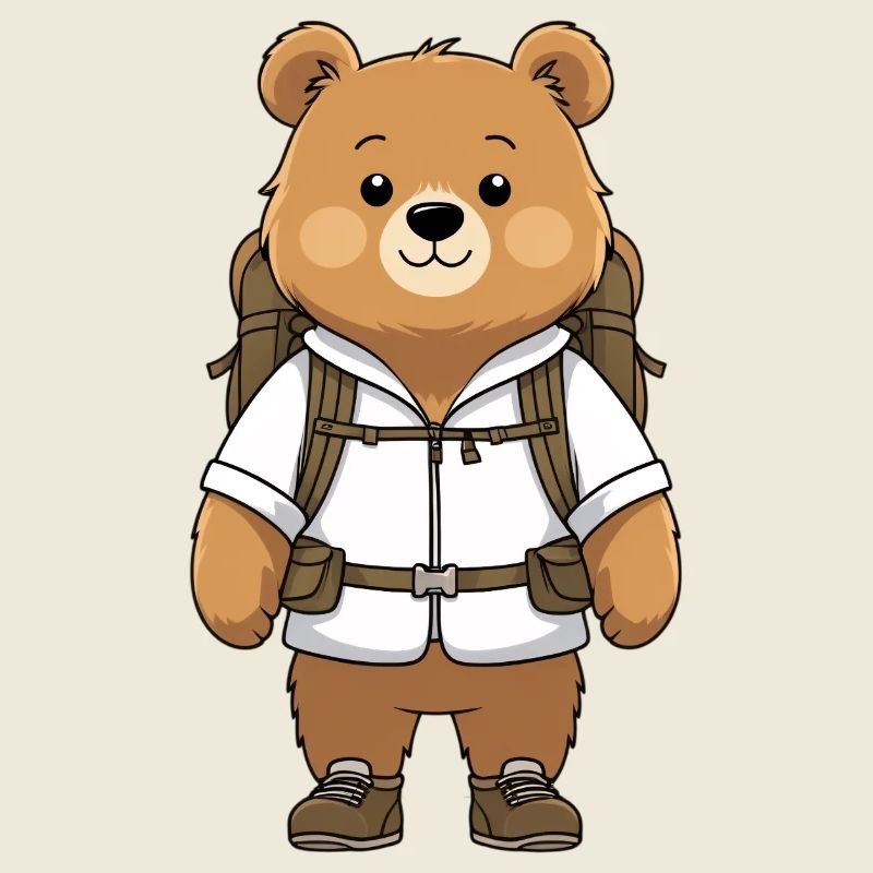 Abenteuerbär mit Rucksack