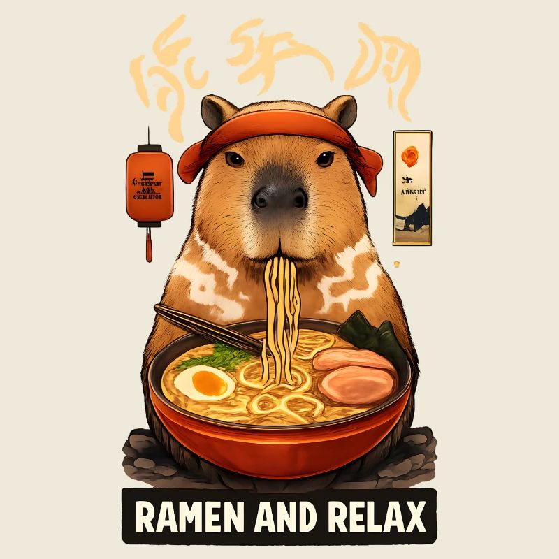 Capybara Ramen and Relax