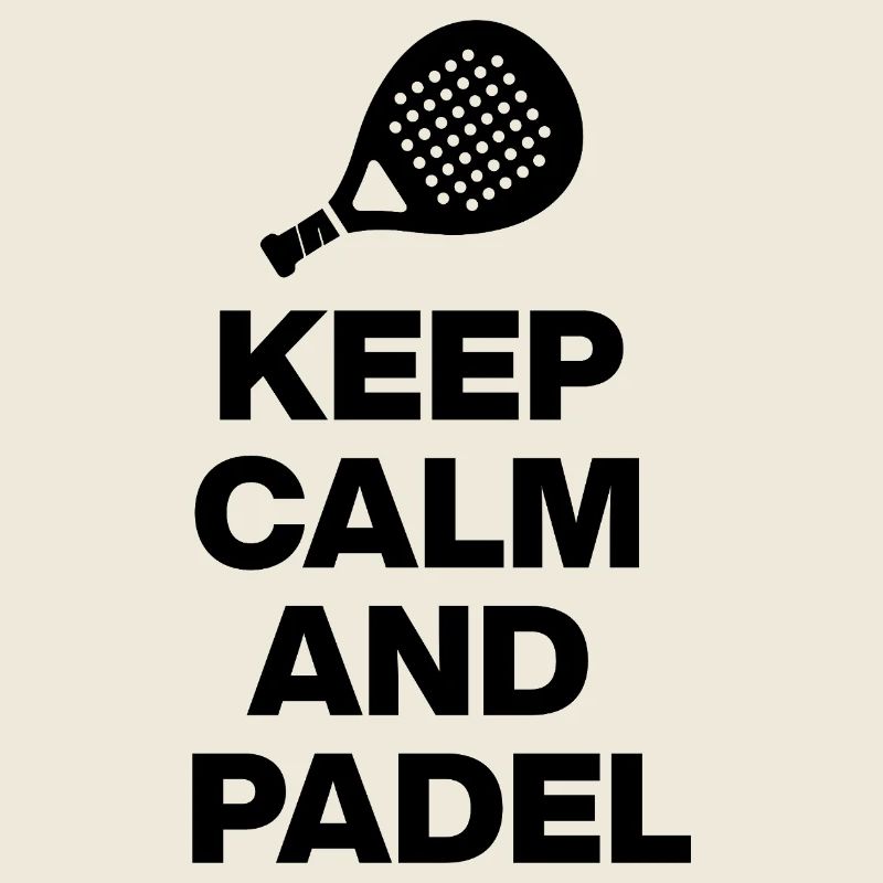 KEEP CALM AND PADEL! SMASH IT SCHWARZ