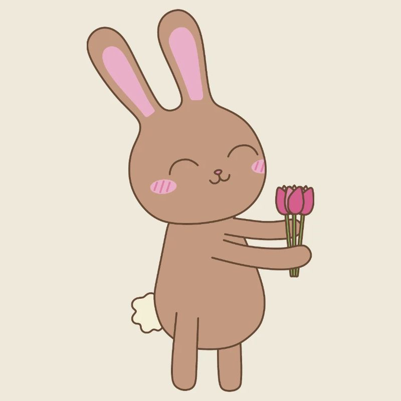 Bunny with Tulip