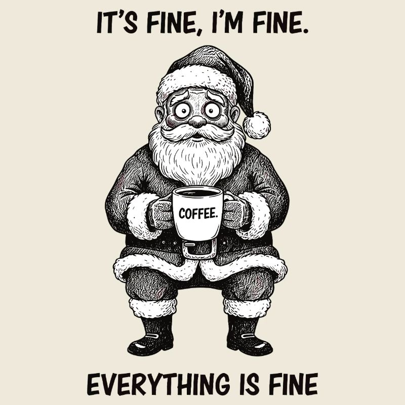 C’est bon, je vais bien, café stressant à Noël