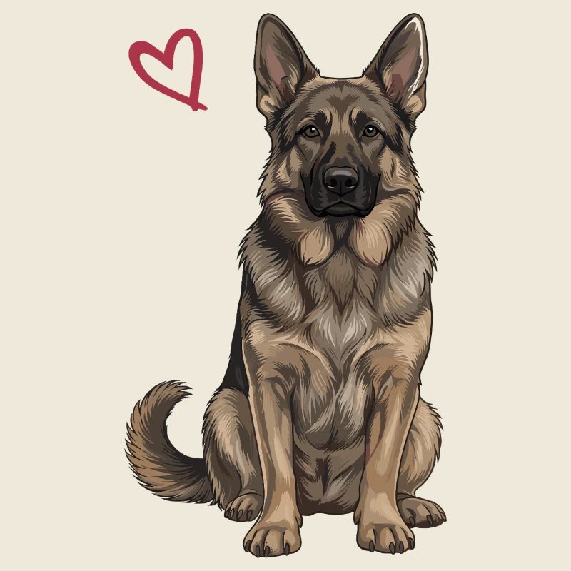 Schwarz-brauner Deutscher Schäferhund