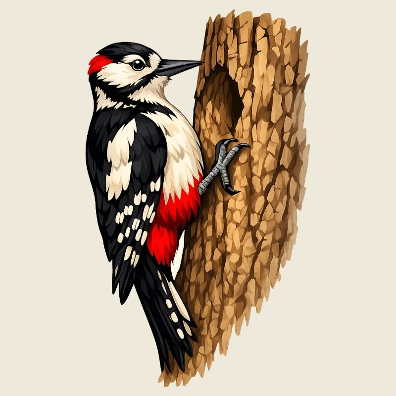 Specht im Baum