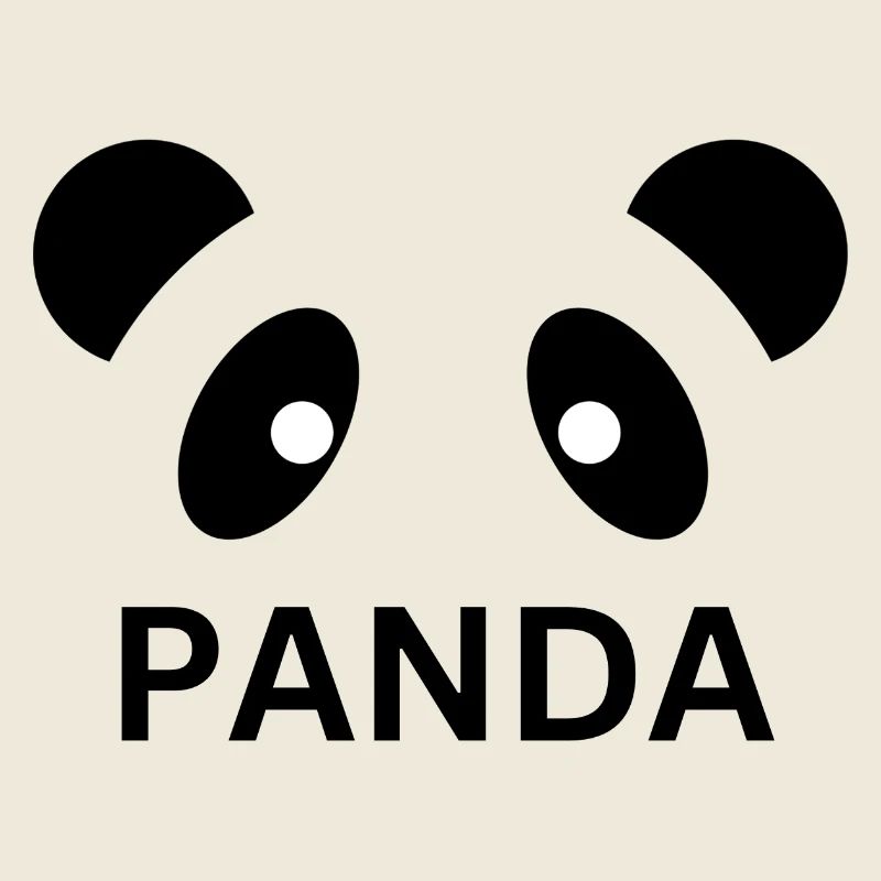Panda Gesicht Design