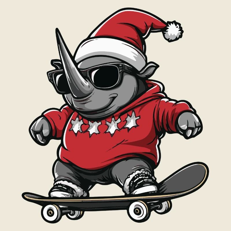 Rhino Christmas Funny
