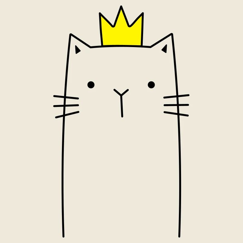 Chat avec cadeau prince princesse