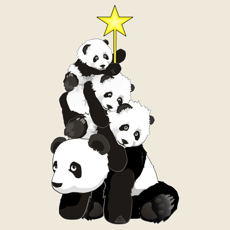 Panda Weihnachtsbaum