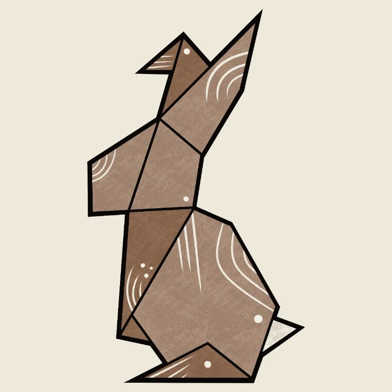 Origami Hase schlicht