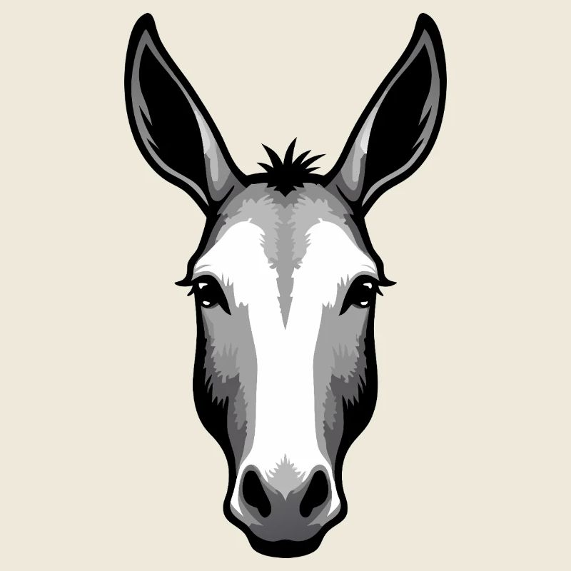 Mule âne cheval rustique équestre drôle mignon