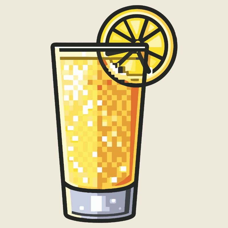 Verre à boisson Pixel Lemon