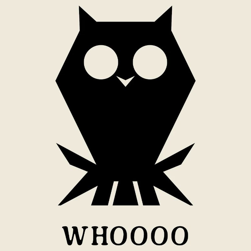 Eule „Whoooo“ – Lustiges Tier Design