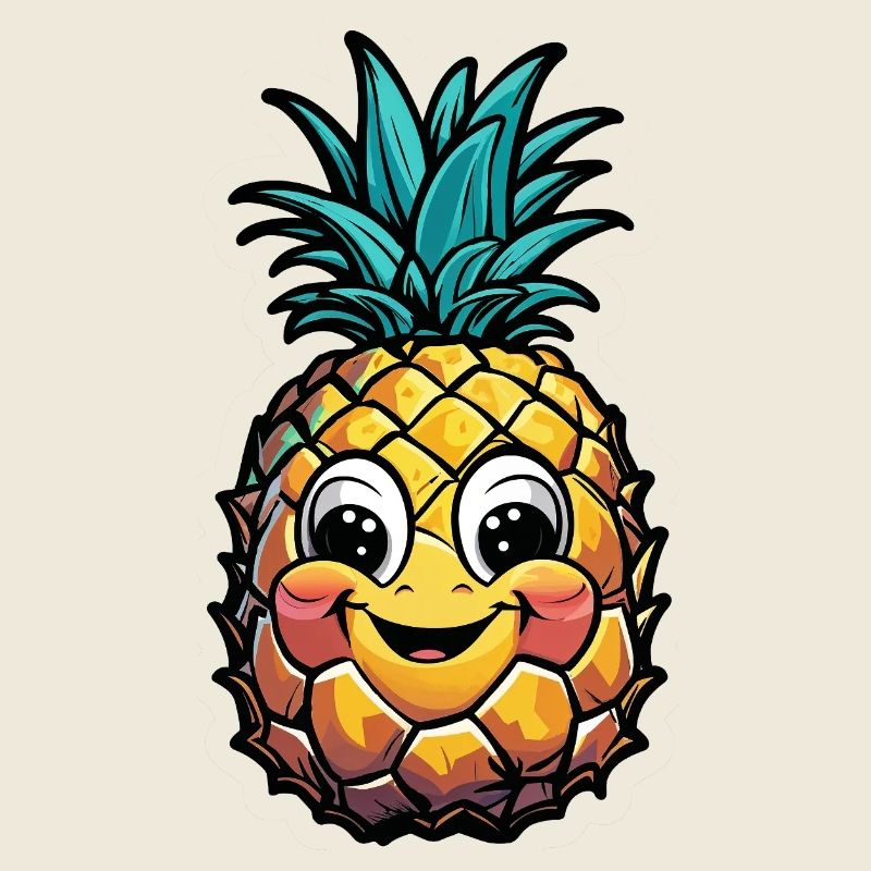Lächelnde Ananas