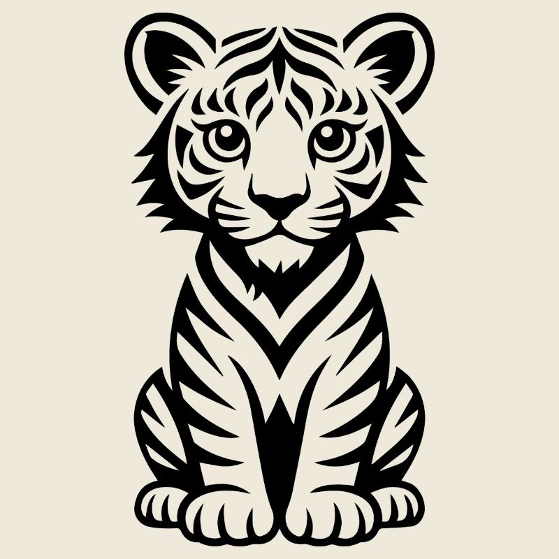 Illustration des lignes de tigre
