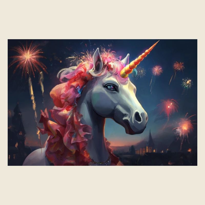 Feux d’artifice licorne